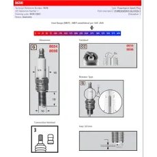 CHAMPION ČEMPIONU AIZDEDZES SVECES / STANDARTA UN REZISTORU TIPI 8698