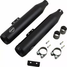IZPŪTĒJS MUFFLER BLK GN 50S M8 ST FOR HARLEY DAVIDSON FLFB 1750 ABS