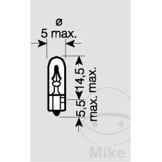 SPULDZE JMP 12V1.2W W2X4.6 1 GAB.