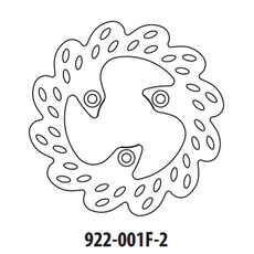 BREMŽU DISKS GOLDFREN 922-001F-2 PRIEKŠ. 199,8 MM