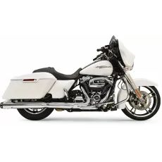 IZPŪTĒJS MUFFLERS 4" QUICK CHANGE | FLT 18-24 - CHROME/BLACK FOR HARLEY DAVIDSON FLH 1868 ABS (TĒRAUDS)