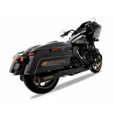 KREISAIS, LABAIS HP45 4.5 MUFFLER TOURING M8 BK/BRONZE FOR HARLEY DAVIDSON FLH 1868 ABS (MELNS NĒRUSĒJOŠAIS TĒRAUDS)