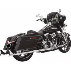IZPŪTĒJS MUFFLERS FISHTAIL 33" | FLT 95-16 - CHROME W/BAFFLE FOR HARLEY DAVIDSON FLHR 1340 (NĒRUSĒJOŠAIS TĒRAUDS)