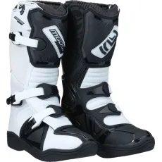 MOTOKROSA ZĀBAKI M1.3™ YOUTH BOOTS (MELNS, BALTS)