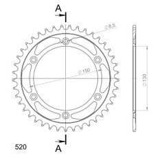 AIZMUGURĒJAIS ZOBRATS SUPERSPROX RFE-245:41-BLK MELNS/PELĒKS 41T, 520