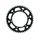 Rear ALU sprocket SUPERSPROX RAL-1512:48-BLK melns/pelēks 48T, 520