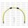 PRIEKŠĒJĀS BREMŽU ŠĻAUKAS KOMPL. VENHILL POWERHOSEPLUS YAM-1014F-YE (1 ŠĻAUKA KOMPLEKTĀ) YELLOW HOSES, CHROMED FITTINGS