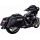Izplūdes sistēma HIGH OUTPUT 2-1 BLACK TOURING for Harley Davidson FLH 1868 ABS