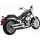 Izpūtējs MUFFLERS 3" TWIN SLASH CHROME FATBOY DEUCE for Harley Davidson FLSTF 1584