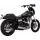 Izplūdes sistēma BRUSHED STAINLESS 2-1 UPSWEEP 91-09 DYNA for Harley Davidson FXD 1340 (nerūsējošais tērauds)