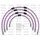 STANDARD Priekšējo bremžu šļūteņu komplekts Venhill POWERHOSEPLUS HON-10033FS-PU (4 šļaukas komplektā) Purple hoses, stainless steel fittings