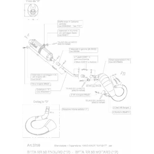 PILNA IZPLŪDES SISTĒMA X-FIGHT BETA RR 50 EN BK FOR BETA RR 50 (NERŪSĒJOŠAIS TĒRAUDS)