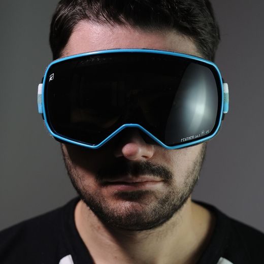 GOGGLES ARIETE FEATHER LITE 14920-LANV WHITE-TURQUOISE STRAP