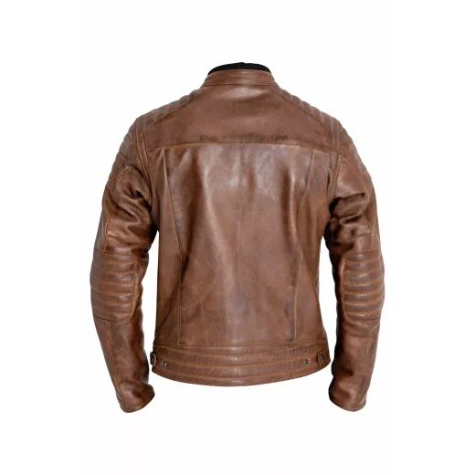 JAKA DEXTER LEATHER JACKET (BRŪNS)