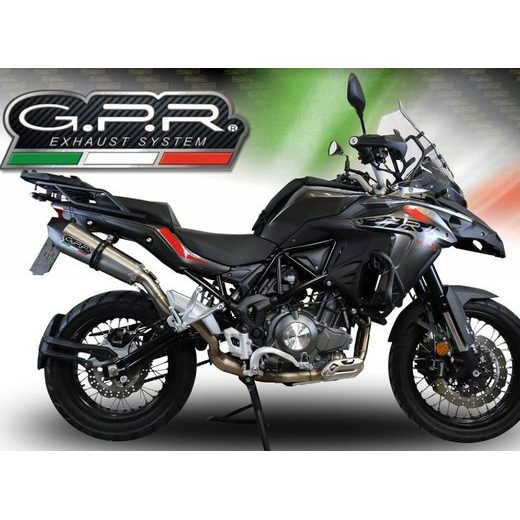 SLIP-ON EXHAUST GPR NEW GRAND PRIX EVO TITANIUM E4.BE.16.GPAN.TO BRUSHED TITANIUM PRIEKŠ BENELLI TRK 502 X 2017-2020