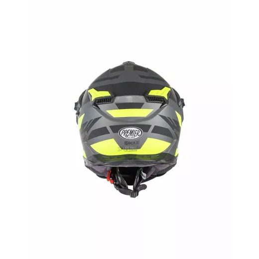 ĶIVERE DISCOVERY EA HELMET (MELNS, DZELTENS)
