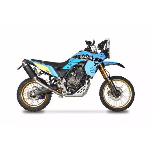 LABAIS MUFFLER TENERE HIGH DARK FOR YAMAHA XTZ 690 (NĒRUSĒJOŠAIS TĒRAUDS)