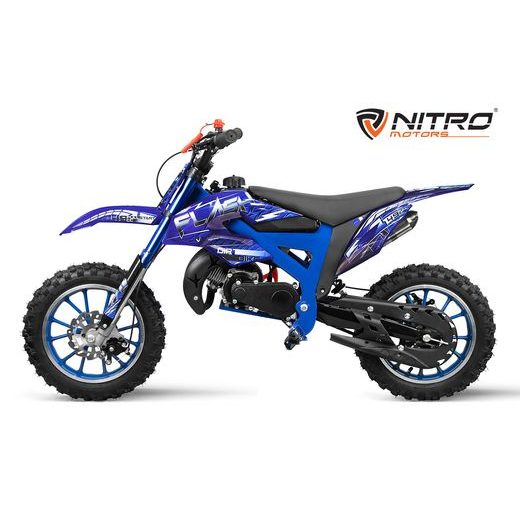 BĒRNU KROSA MOTOCIKLS NITRO MOTORS 49CC FLASH FUN 10"