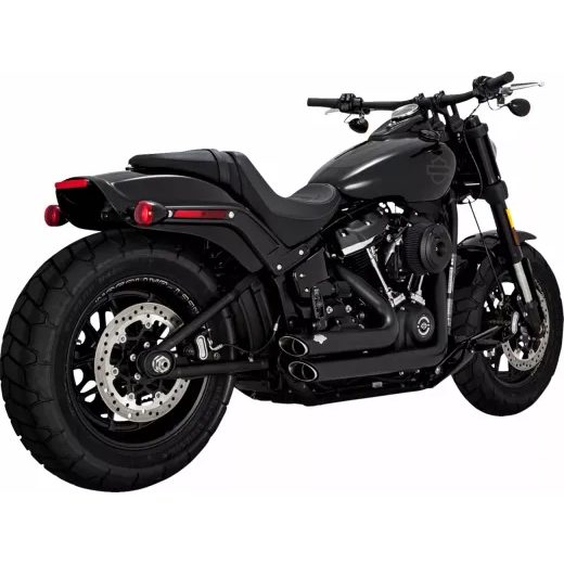 IZPLŪDES SISTĒMA SHORT SHOTS STAGGERED BLACK FOR HARLEY DAVIDSON FLDE 1750 ABS