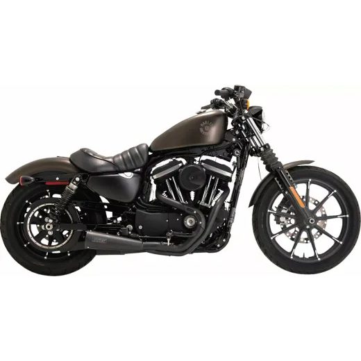 IZPLŪDES SISTĒMA 2 INTO 1 STAINLESS UPSWEEP BLACK SPORTSTER FOR HARLEY DAVIDSON XL 1200 C (304 NERŪSĒJOŠAIS TĒRAUDS)