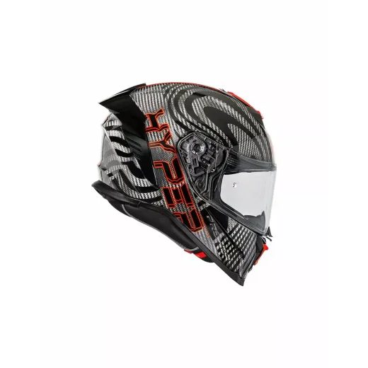 ĶIVERE HYPER CARBON PS HELMET (MELNS, SARKANS, KARBONS)