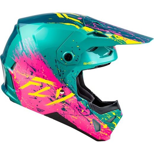 ĶIVERE FLY HELMET FORMULA CP MANIC (ZILS, ROZĀ, DZELTENS)