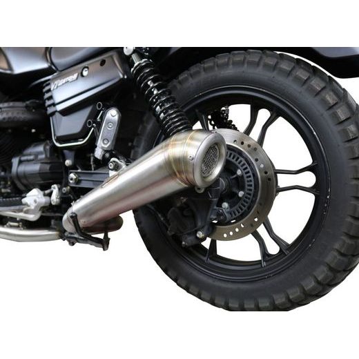 PILNA IZPLŪDES SISTĒMA GPR POWERCONE EVO CO.GU.60.RACE.PCEV BRUSHED STAINLESS STEEL PRIEKŠ MOTO GUZZI V7 III 750 2017-2018