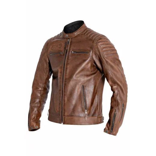 JAKA DEXTER LEATHER JACKET (BRŪNS)