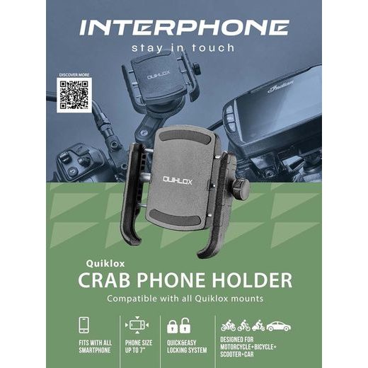 QUIKLOX UNIVERSAL QUIKLOX PHONE HOLDER CRAB