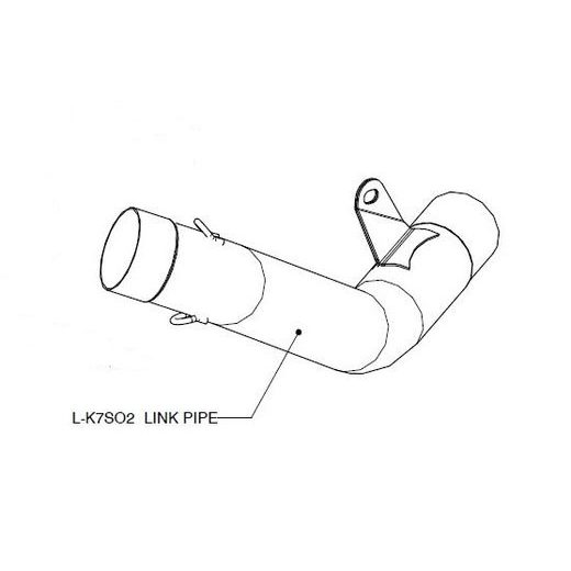 LINK CAURULE MID, LINK & Y PIPE FOR BMW S 1000 R ABS (NERŪSĒJOŠAIS TĒRAUDS)