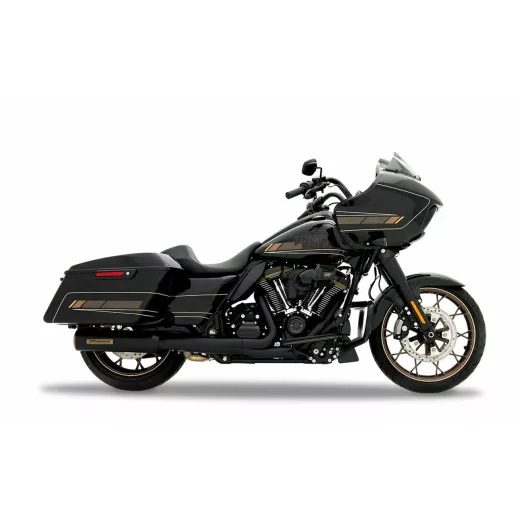 KREISAIS, LABAIS HP45 4.5 MUFFLER TOURING M8 BK/BRONZE FOR HARLEY DAVIDSON FLH 1868 ABS (MELNS NĒRUSĒJOŠAIS TĒRAUDS)