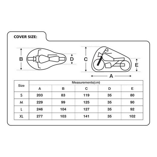 OXFORD CV173 PROTEX STRETCH IEKŠTELPU PĀRVALKS, MELNS XL - IZMĒRS