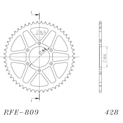 AIZMUGURĒJAIS ZOBRATS SUPERSPROX RFE-809:51-BLK MELNS/PELĒKS
