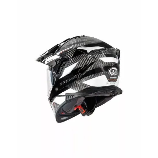ĶIVERE DISCOVERY CARBON EA HELMET (MELNS, BALTS, KARBONS)