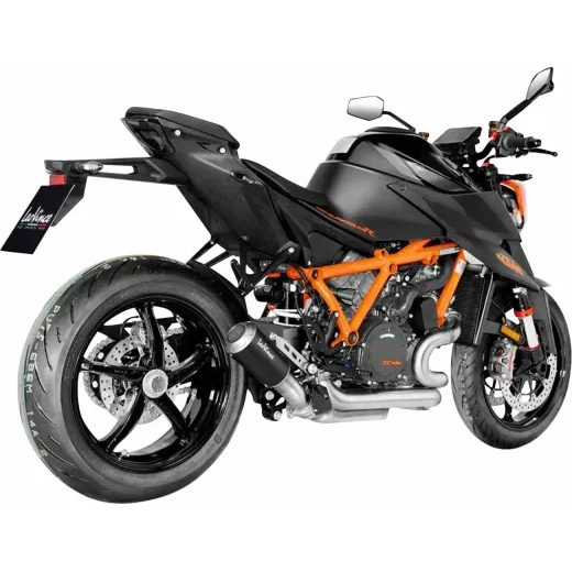 IZPŪTĒJS MUFFLER LV10 BLK 1290 SDR FOR KTM SUPER DUKE 1290 R ABS (NĒRUSĒJOŠAIS TĒRAUDS)