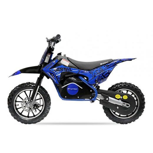 BĒRNU ELEKTRISKAIS KROSA MOTOCIKLS NITRO MOTORS 500W ECO SERVAL PRM 10"