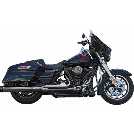 IZPLŪDES SISTĒMA 2-1 SIDEWINDER RACE - FLT 17-24 - LAVA CHROME FOR HARLEY DAVIDSON FLDE 1750 ABS