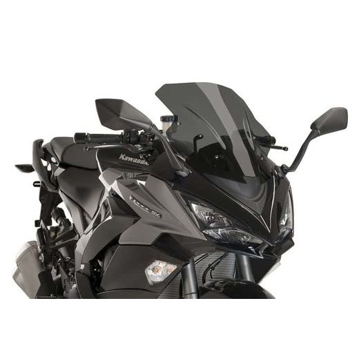 VĒJSTIKLS PUIG RACING 9408F DARK SMOKE