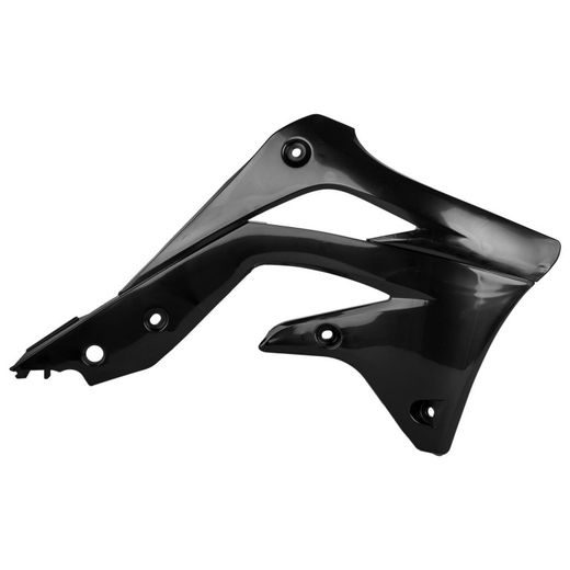 RADIATORA PLASTMASA POLISPORT 8415900003 (PĀRIS) MELNS/PELĒKS PRIEKŠ KAWASAKI KX 450 (F) 2012-2015