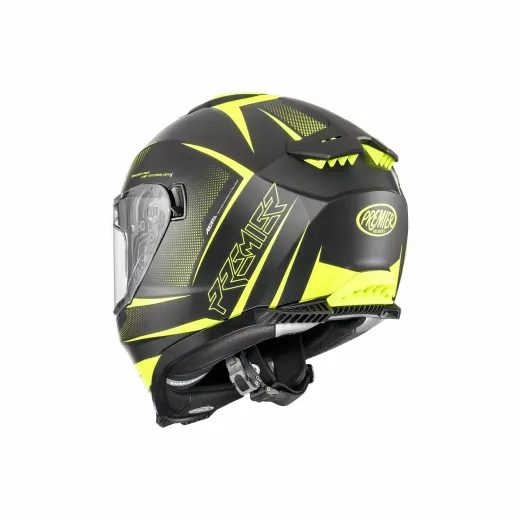 ĶIVERE TYPHOON FR HELMET (MELNS, DZELTENS)