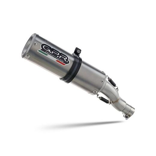 SLIP-ON EXHAUST GPR M3 E4.A.74.CAT.M3.TN BRUSHED TITANIUM PRIEKŠ APRILIA TUONO 1100 V4 FACTORY 2017-2020, APRILIA TUONO 1100 V4 RR 2017-2020