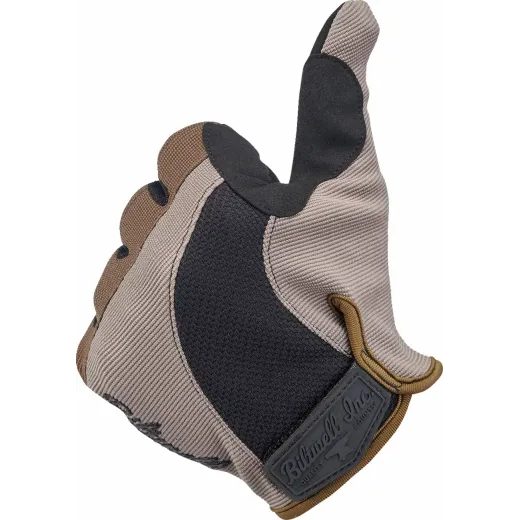 CIMDI MOTO GLOVES (BRŪNS, MELNS)