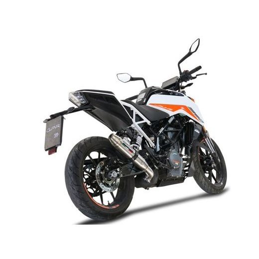 SLIP-ON EXHAUST GPR DEEPTONE INOX KT.208.RACE.DE BRUSHED STAINLESS STEEL INCLUDING LINK PIPE