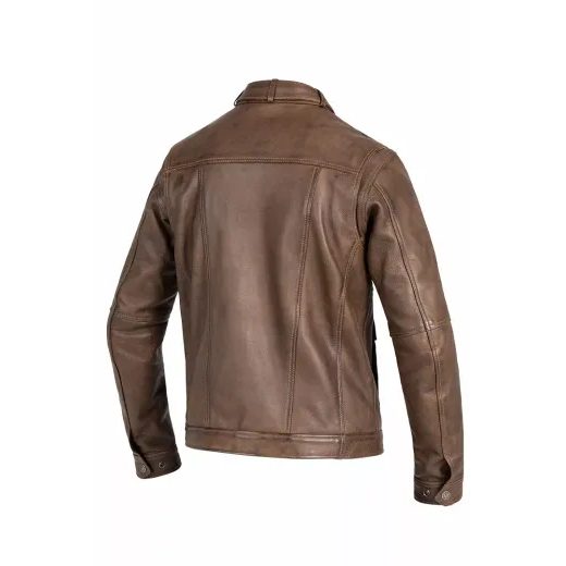 JAKA DRIFTER LEATHER JACKET (BRŪNS)