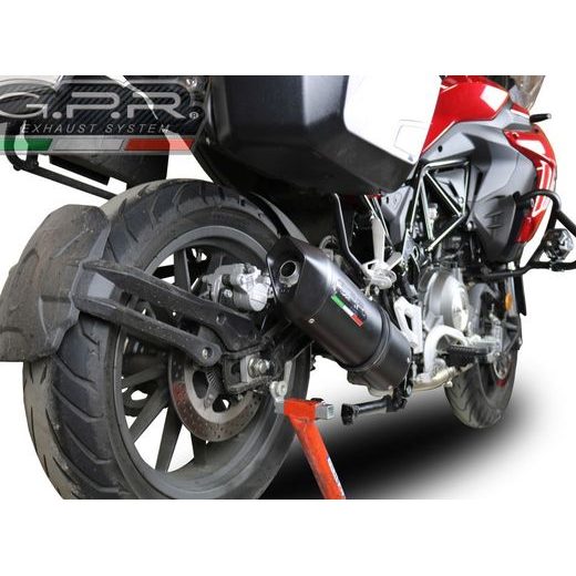 SLIP-ON EXHAUST GPR FURORE EVO4 E4.BE.9.CAT.FNE4 MATTE BLACK PRIEKŠ BENELLI TRK 502 2017-2020