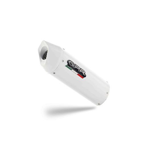 SLIP-ON EXHAUST GPR ALBUS EVO4 H.253.3.ALBE4 WHITE GLOSSY