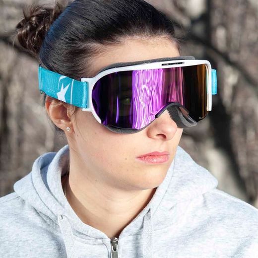 GOGGLES ARIETE WABI 14980-VNBT PURPLE MULTILAYER LENS TURQUOISE/WHITE