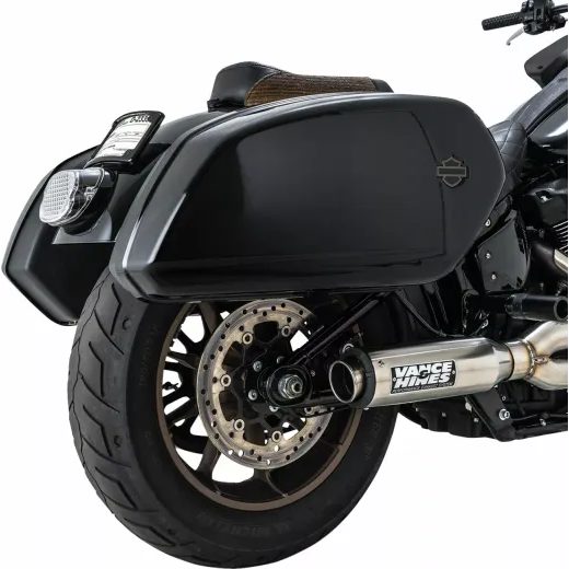 IZPLŪDES SISTĒMA SUPERSPORT 2-1 BRUSHED SOFTAIL FOR HARLEY DAVIDSON FLDE 1750 ABS (304 NERŪSĒJOŠAIS TĒRAUDS)