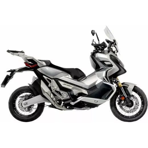 LINK CAURULE MID, LINK & Y PIPE FOR HONDA X-ADV 750 ABS (NERŪSĒJOŠAIS TĒRAUDS)