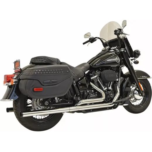IZPLŪDES SISTĒMA DUAL STRAIGHT | SOFTAIL M8 18-UP - CHROME FOR HARLEY DAVIDSON FLDE 1750 ABS (TĒRAUDS)